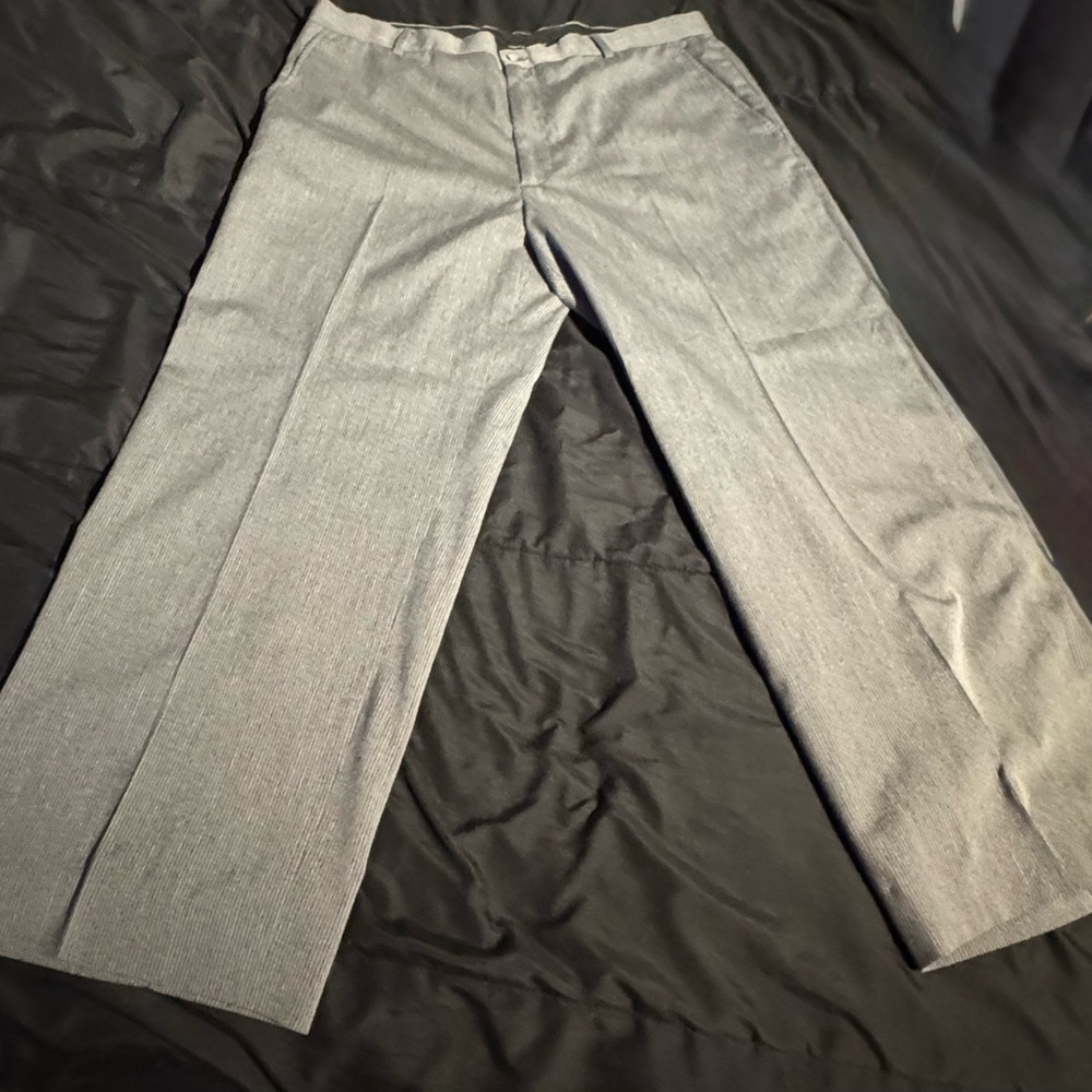 Claiborne Gray Dress Pants Classic Straight-Leg